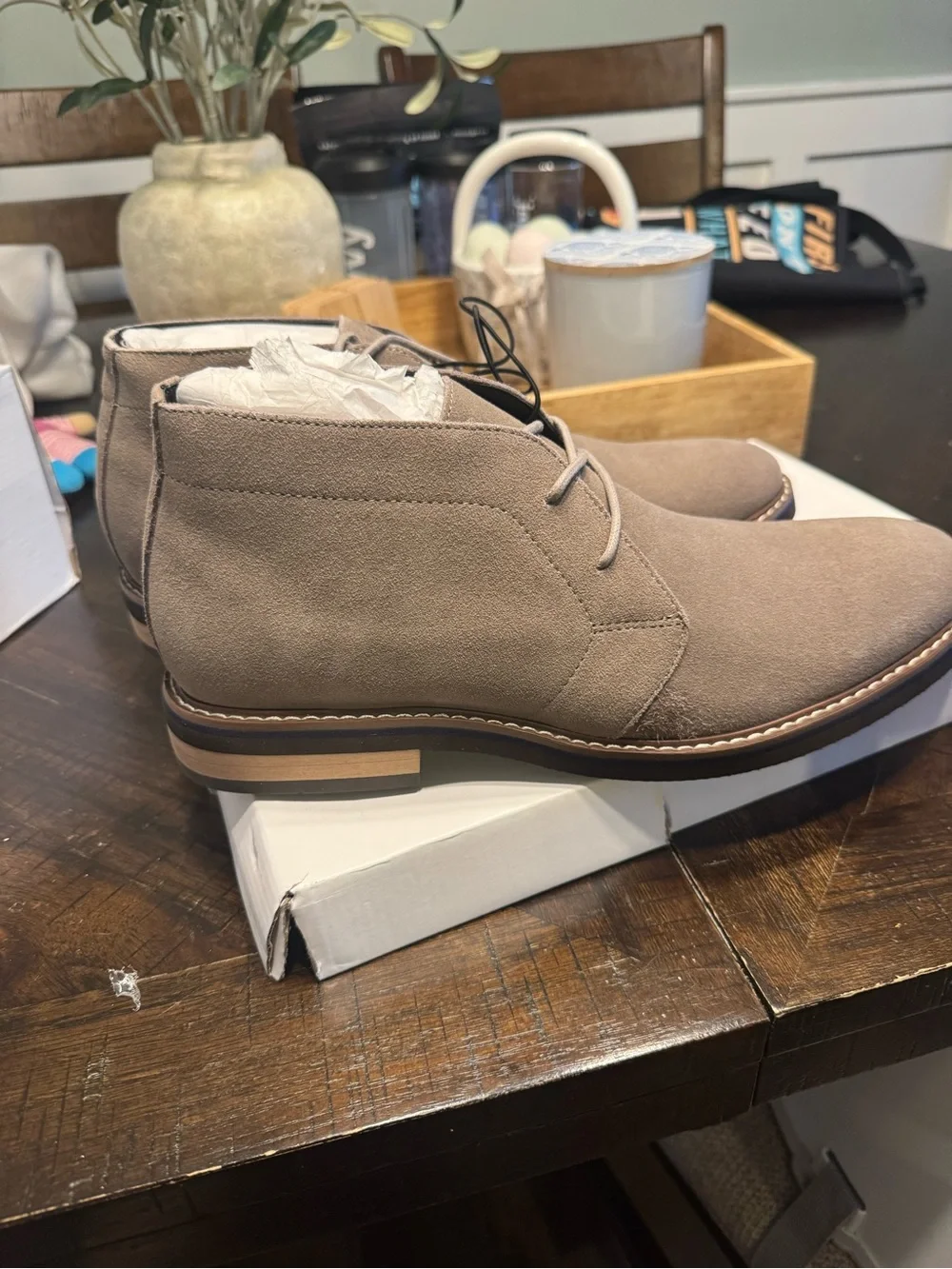 Express Taupe Suede Men's Chukka Boots